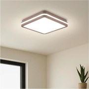 Brilagi-LED външно осветително тяло със сензор BENE LED/24W/230V 26x26 см кафяво IP54