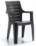 Стол с подлакътник "ELEGANCE WOOD" 62x57xh88см кафяв - NOVUSSI