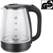 Електрическа кана SAPIR SP 1230 GS, 1800W, 1.8 литра, Светеща, Стъклена, Черен GS стандарт