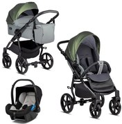 Бебешка количка 3в1 Karina BUBA - Olive