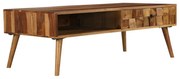 246201 vidaXL Маса за кафе, акация масив, финиш цвят пчелен мед, 110x50x37 cм