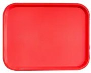 Horecano - Пластмасова табла за сервиране с неплъзгащо покритие червена 35,5x45,5x1см. JW-A1418P