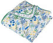 Зелено-синьо капитонирано покривало за легло 220x230 cm Tilly Floral – Catherine Lansfield