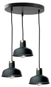 Пендел HEBE 3xE27/60W/230V черен