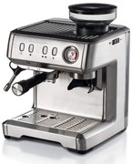 Еспресо машина Ariete ESPRESSO METAL 1313/10, 1600W, 15 bar, 2 л, Вградена кафемелачка с 11 степени, Манометър, Инокс