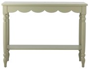 Светлозелена конзолна маса от масивен бор 36x106 cm Salla – Bloomingville