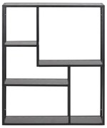 Черна стенна библиотека от декор от ясен 75x91 cm Seaford – Actona