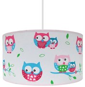 Детски полилей OWLS 1xE27/60W/230V бяла