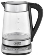 Електрическа кана First Austria FA-5405-9, 2200W, 1.7 л, 4 настройки, LED, Индикатор, Поддържане на топлина, Инокс
