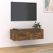 816837 vidaXL ВисящTV шкаф, опушен дъб, 80x36x25 см, инженерно дърво