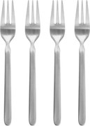 Десертни вилици в комплект 4 бр. от неръждаема стомана в матово сребрист цвят за 4 души Stella – Blomus