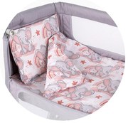 CHIPOLINO Спален к-кт за мини кошара РОЗОВО СЛОНЧЕ