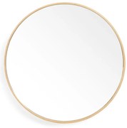 Стенно огледало с дъбова рамка Glance, ø 45 cm Galnce - Wireworks