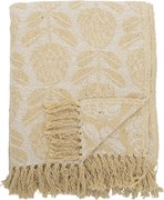 Жълто одеяло със смес от памук 130x155 cm Pratello – Bloomingville