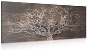 Картина на платно – Дърво на дървена основа