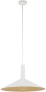 Пендел CAPRI 1xE27/15W/230V Ø 50 см бял/златист
