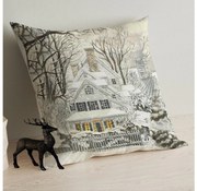 Декоративна възглавница 43x43 см бежова