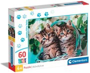 Clementoni - Пъзел Lovely Kitty Twins 26599 60 части