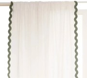 Завеса atmosphera Chéri, 140x260 см, С памук, Бяла, С вълнообразен ръб