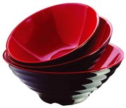 Horecano - Меламинова купа за ястие рамен ф20см черно/червено SHIBUI-(218208RDBK)