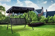 Градинска люлка за 3 лица с регулируем сенник