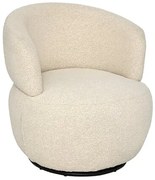 Кресло atmosphera Sileo, Букле, Въртящ, Бежов