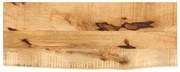 370323 vidaXL Плот за маса, 90x20x2,5 см, жив ръб, грубо мангово дърво масив