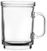 Horecano - Стъклена чаша за топли напитки с капаче 390мл ф8,8xh12см (HC-11322)