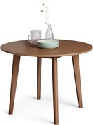 РОКСИ Натурален Орех - ДЪРВЕНА КРЪГЛА МАСА РЕТРО ЗА КУХНЯ/ ТРАПЕЗАПИЯ