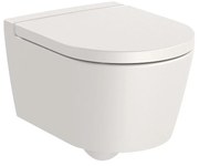 Конзолна тоалетна чиния A346528650, седалка и капак, порцелан, бежов, 44x37x48см