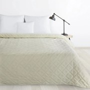 Луксозна покривка за легло - ватирана без конци екрю Ширина: 200 см | Дължина: 220 см