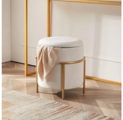Eglo 424135 - Табуретка MASHIKE 46x41 см бял/златист