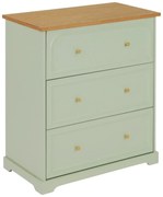 Скрин atmosphera Mohea, 3 чекмеджета, MDF, Зелен