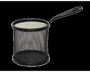 Horecano - Иноксова кошничка за сервиране кръгла черна 9x9см B2232 (181003-1)