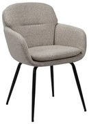 ГЭОРГЯ Бежово лате (тъкан Монза 60) - МОДЕРЕН ТАПИЦИРАН СТОЛ ЛОФТ С БУКЛЕ ДАМАСКА ЗА ДНЕВНА / ТРАПЕЗАРИЯ / ОФИС