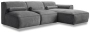 Сив ъглов диван (десен ъгъл) Flex Felix – Miuform