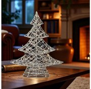 LED коледна декорация 160xLED/230V 45 cm елхичка топло бяло