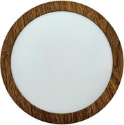 LED Плафониера RING LED/12W/230V 4200K Ø 16 см кафяв