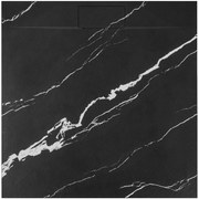 Корито за душ кабина Bazalt CARRARA BLACK 90x90