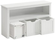 Шкаф с рафтове SORELL, бял