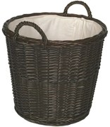 Плетена кошница за дърва с дръжки 50x48 см