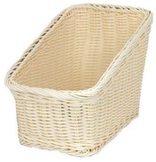 Водоустойчив панер PVC правоъгълен за франзели 25x17x13x22см натурал GCC-(674036N-OT) - Horecano