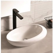 Мивка за баня ICB 589, монтаж върху плот, порцелан, бял, 58x37x14.5см