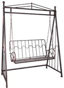 Метална градинска люлка - античен бронз