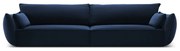 Тъмносин кадифен диван 248 cm Vanda – Mazzini Sofas