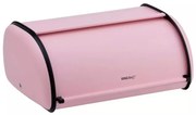 Кутия за хляб Kinghoff KH 1868, 44 см, Плавно отваряне и затваряне, Стомана, Розов
