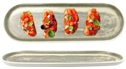 Horecano - Порцеланово плато овал 38x13x2.5см IVY/WHITE- (ZA0066-15-wm-IY/WH)