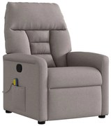 4015559 vidaXL Масажен наклоняем стол, таупе, текстил