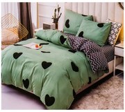 Двулицево спално бельо MarketVarna, 4 части - Модел V10616