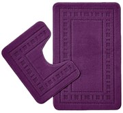 Тъмнолилави килими за баня в комплект от 2 бр. WC 50x80 cm Armoni – Catherine Lansfield